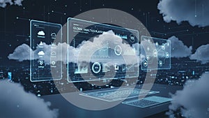 Cloud Analytics Platform Domain Visualization for Global Data Intelligence and Digital Business